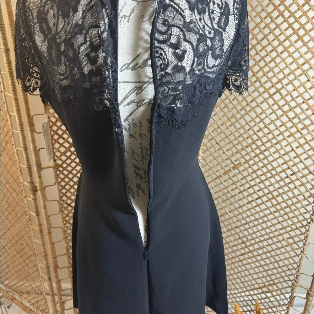 Black Lace Dress A-Line Maison Jules